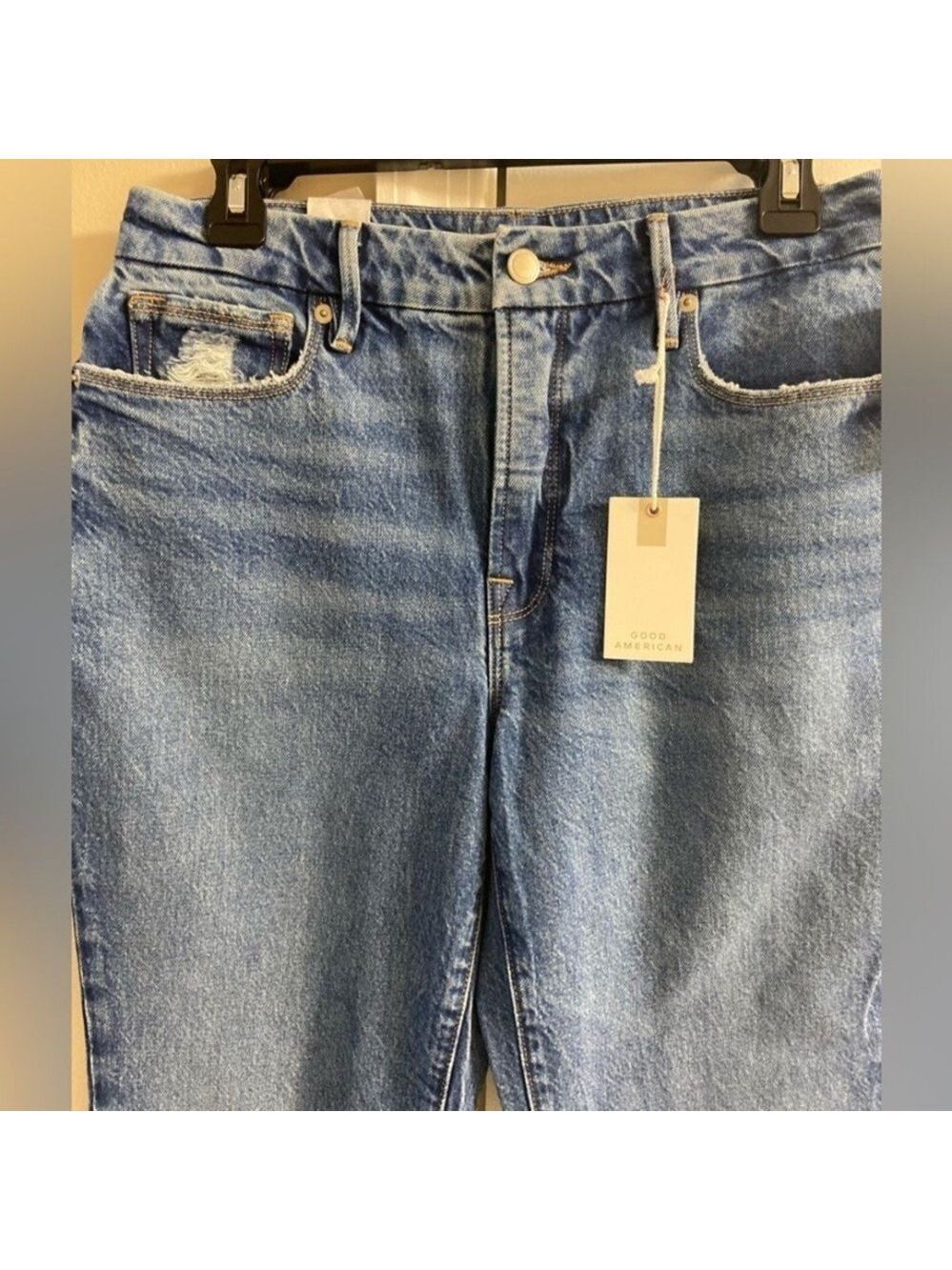Good American Classic Blue Ankle Jeans indigo Sz 27 NWT - Picture 3 of 8
